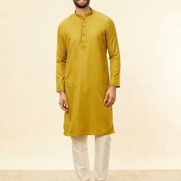 Manyavar Mandarin collar Printed Regular Kurta with Pyjamas-picture-31