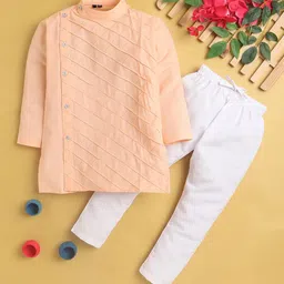 Jeetethnics Boys Self Design Regular Kurta With Pyjamas-7