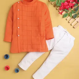 Jeetethnics Boys Self Design Regular Kurta With Pyjamas-0