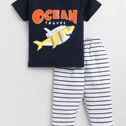 Toonyport Kids Printed Top with Pyjamas Clothing Set-picture-6