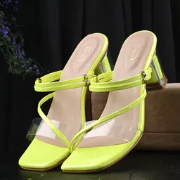 PANAHI Open Toe Block Heels-6