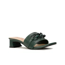 Bata Embellished Open Toe Block Heels-13