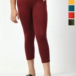 BAESD Girls Pack Of 6 Mid Rise Cotton Capris-21