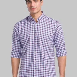 Raymond Checked Pure Cotton Shirts-picture-43