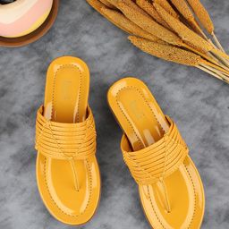Inc 5 Textured Open ToeT-Strap Flats-2