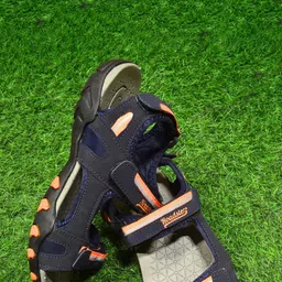 The Roadster Lifestyle Co. Men Navy Blue & Orange Velcro Sports Sandals-image-23