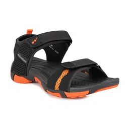 Campus Men Black & Orange Solid Sports Sandals-picture-14
