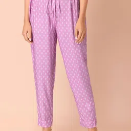 INDYA Women Mid-Rise Botta Printed Plain Cigarette Trousers-image-33
