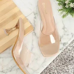 Retro Walk Open Toe Block Heels image 1