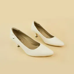 Ozuri Leather Party Kitten Pumps-picture-45
