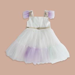 Pantaloons Junior Square Neck Fit & Flare Cotton Dress-image-24