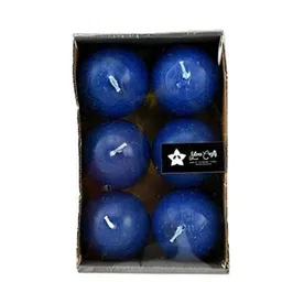 Sitara Crafts Blue 24 Pieces Sphere Ball Tea Light Candles-image-29