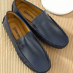 Big Fox Men Blue Loafers-image-32