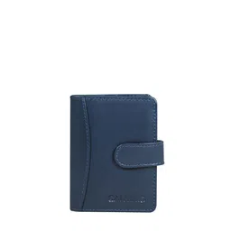 CALFNERO Unisex Navy Blue Leather Card Holder-47