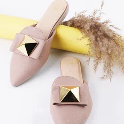 THE WHITE POLE Pointed Toe Mules Flats-48