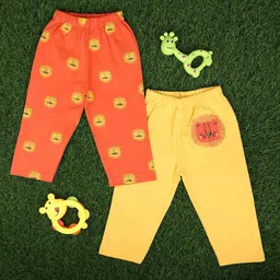 V-Mart Infants Pack Of 2 Printed Cotton Lounge Pants-image-91