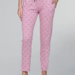 GODFREY Women Printed Cotton Lounge Pants-picture-16