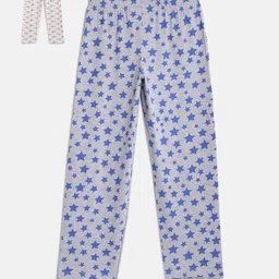 SINI MINI Girls Pack Of 2 Printed Lounge Pants-image-37