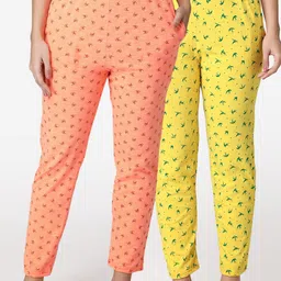 ABELINO Women Pack Of 2 Printed Lounge Pants-image-61