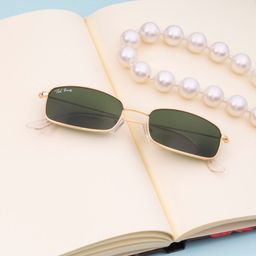 Ted Smith Unisex Rectangle Sunglasses with UV Protected Lens image 2