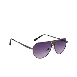 AISLIN Men Aviator Sunglasses with UV Protected Lens ES_13431-93-AS-80741-PUR-GUN-AV-9