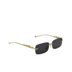 GARTH Lens & Square Sunglasses With UV Protected Lens GRT_CARTR_GLD-BLK-56
