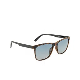 OPIUM Men Blue Lens & Brown Wayfarer Sunglasses with Polarised Lens OP-1900-C02-17