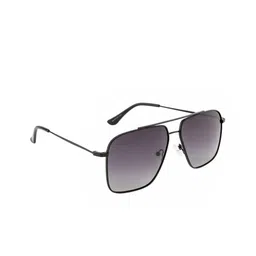 OPIUM Men Grey Lens & Black Square Sunglasses with Polarised Lens OP-1917-C02-11