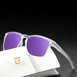 Eyewearlabs Lens & Wayfarer Sunglasses With Polarised Lens CCrystalSC4EL1091-1