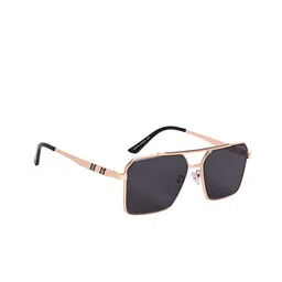 AISLIN Men Wayfarer Sunglasses with UV Protected Lens ES_12871-91-AS-58239-BLK-GLBK-WF-17