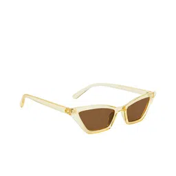 NuVew Women Cateye Sunglasses with UV Protected Lens ES_16003-29-NW-Cat1-BRW-CLYL-CE-37