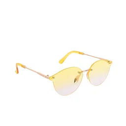 AISLIN Unisex Oval Sunglasses with UV Protected Lens ES_14897-89-AS-18001-YLW-GLYL-OV-11