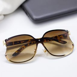 Bellofox Brown Unisex Oversized Sunglasses-30