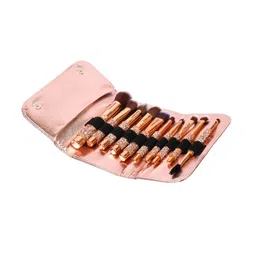 COSMO HUB Pretty Glam 10 Pieces Premium Quality Make Up Brush Set - Copper-Toned-32