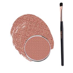 Moraze Smudge-Proof Single Eyeshadow - Vintage with Eyeshadow Brush-4