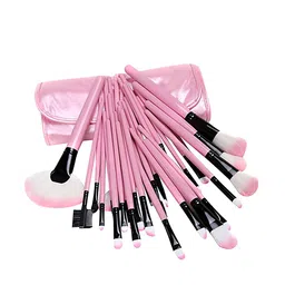 Ronzille Set of 24 Pink Soft Makeup Brushes-43