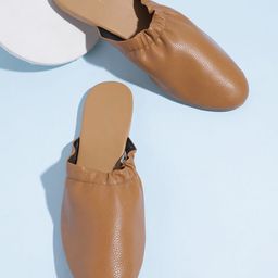 Mast & Harbour Women Tan Brown Textured Mules-10
