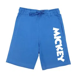 Disney by Wear Your Mind Boys Blue Typography Mickey Mouse Shorts-picture-20