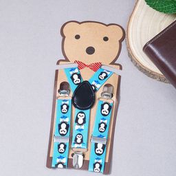 Golden Peacock Boys Blue Printed Suspenders-picture-12