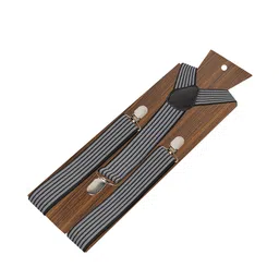PELUCHE Men Black & White Printed Suspenders-picture-25