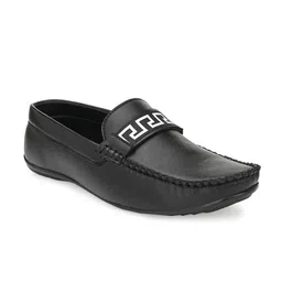 Provogue Men Black Solid Loafers-image-12