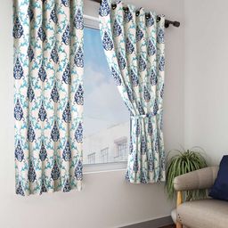 Cortina Set of 2 Floral Printed Window Curtains-19