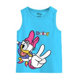 Minicult Infant Girls Daisy Printed Basic Innerwear Vests-17