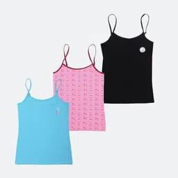 F&S Girls Pack Of 3 Non Padded Camisoles-image-89