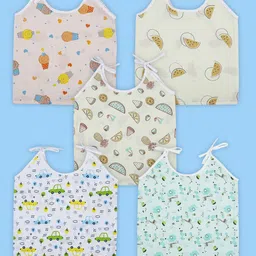 Baby Moo Unisex Kids 5 Pcs Cotton Innerwear Vests KJD-45-11