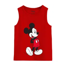 Minicult Kids Mickey Mouse Printed Cotton Basic Innerwear Vest-picture-53