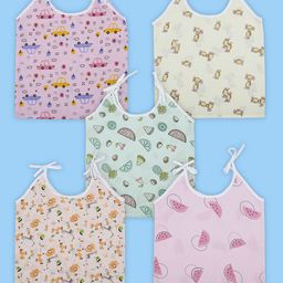Baby Moo Unisex Kids 5 Pcs Cotton Innerwear Vests KJD-46-picture-32
