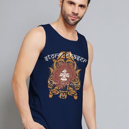 Juxar Printed Cotton Innerwear Vests JXR-110SAN-NY-XS-image-89