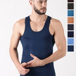 Dollar Pack Of 9 Assorted Pure Cotton Basic Innervests-2