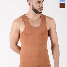 Dollar Pack Of 3 Assorted Pure Cotton Basic Innervests-image-56